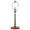 German Art Deco Height Adjustable Bronzed Brass and Bakelite Table Lamp, 1930s 1