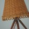Mid-Century Rattan and Birch Table Lamp Attributed to JT Kalmar, 1950s 9
