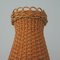 Mid-Century Rattan and Birch Table Lamp Attributed to JT Kalmar, 1950s, Image 12