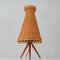 Mid-Century Rattan and Birch Table Lamp Attributed to JT Kalmar, 1950s 3