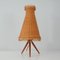 Mid-Century Rattan and Birch Table Lamp Attributed to JT Kalmar, 1950s 15