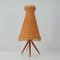 Mid-Century Rattan and Birch Table Lamp Attributed to JT Kalmar, 1950s, Image 15