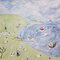 Therese James Windy, Sheep and Blowy Boats, 2021, acrilico su tela, Immagine 1