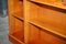 Burr Yew Wood Dwarf Open Bookcase or Sideboard with Three Large Drawers 8