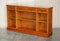Burr Yew Wood Dwarf Open Bookcase or Sideboard with Three Large Drawers 2