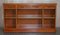 Burr Yew Wood Dwarf Open Bookcase or Sideboard with Three Large Drawers 3