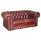 Oxblood Leather Chesterfield Gentleman's Club Sofa 1