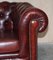 Oxblood Leather Chesterfield Gentleman's Club Sofa 7