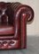 Oxblood Leather Chesterfield Gentleman's Club Sofa 6