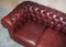 Oxblood Leather Chesterfield Gentleman's Club Sofa 9