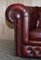 Oxblood Leder Chesterfield Gentleman's Club Sessel, 2er Set 4