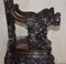 Japanese Qing Dynasty Carved Dragon Throne Armchair, 1880s, Image 15