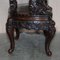 Japanese Qing Dynasty Carved Dragon Throne Armchair, 1880s 16