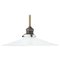 20th Century White Lacquered Metal Ceiling Lamp 6
