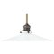 20th Century White Lacquered Metal Ceiling Lamp 1