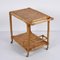 Mid-Century Italian Bamboo and Rattan Rectangular Serving Trolley, 1960s 10