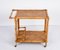 Mid-Century Italian Bamboo and Rattan Rectangular Serving Trolley, 1960s, Image 11