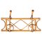 Mid-Century Italian French Riviera Rattan and Bamboo Cane Coat Rack, 1960s 2