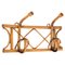 Mid-Century Italian French Riviera Rattan and Bamboo Cane Coat Rack, 1960s 1