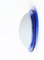 Mid-Century Italian Round Blue and White Murano Glass Sconce, 1970s, Image 12