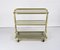 Mid-Century Italian Three-Tier Brass and Smoked Glass Bar Cart from Morex, 1970s, Image 9