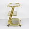 Mid-Century Italian Three-Tier Brass and Smoked Glass Bar Cart from Morex, 1970s, Image 4