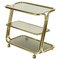 Mid-Century Italian Three-Tier Brass and Smoked Glass Bar Cart from Morex, 1970s 2