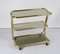 Mid-Century Italian Three-Tier Brass and Smoked Glass Bar Cart from Morex, 1970s 8