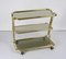 Mid-Century Italian Three-Tier Brass and Smoked Glass Bar Cart from Morex, 1970s, Image 8