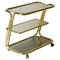 Mid-Century Italian Three-Tier Brass and Smoked Glass Bar Cart from Morex, 1970s, Image 6