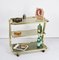 Mid-Century Italian Three-Tier Brass and Smoked Glass Bar Cart from Morex, 1970s, Image 15