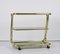 Mid-Century Italian Three-Tier Brass and Smoked Glass Bar Cart from Morex, 1970s, Image 10