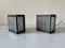 Modernist Black Square Metal and Glass Sconces from SSR, Germany, 1970s 4