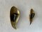 Mid-Century Leaf Shaped Brass Sconces, Germany, 1950s, Set of 2, Image 2