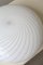 Murano Glass White Swirl Ceiling Lamp, Image 4