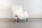 PL19 or Tre Pezzi Armchair in White Mongolian Fur by Franco Albini for Poggi Pavia, Image 2