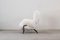 PL19 or Tre Pezzi Armchair in White Mongolian Fur by Franco Albini for Poggi Pavia, Image 5