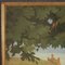 Italian Landscape Painting with Characters, 20th-Century, Oil on Masonite, Framed 9