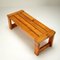 Swedish Bench or Coffee Table in Solid Pine by Nils Troed for Glasmäster, 1960s, Image 4