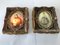 Illuminated Paintings, 1950s, Ceramics and Domed Glass, Framed, Set of 2 26