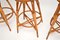 Sgabelli da bar in bambù di Franco Albini, anni '70, set di 3, Immagine 10