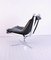 Chaise Falcon Vintage en Chrome et Cuir par Sigurd Ressell pour Vatne Lenestolfabrikk 4