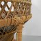 Petite Chaise Emmanuelle Vintage en Rotin et Bambou 4