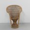 Kleiner Vintage Emmanuelle Stuhl aus Rattan & Bambus 16