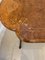 Antiker viktorianischer freistehender Tisch aus Nusswurzelholz mit Intarsien 6