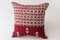 Edo Decorative Pillow in Red and White by Nzuri Textiles, 2015, Image 1