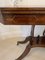 Antique Regency Rosewood & Brass Inlaid Card Table 8