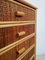 Small Bamboo & Rattan Chest of Drawers, 1970s 2