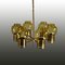 Mid-Century Swedish L64 Brass Chandelier by Hans-Agne Jakobsson for AB Markaryd, 1960s 1