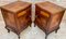 French Louis XV Style Walnut & Marquetry Bedside Tables, Set of 2, Image 9